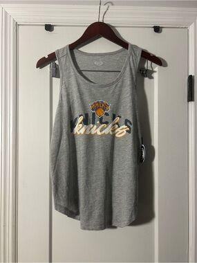Women's Gray Knicks Graphic Tank Top